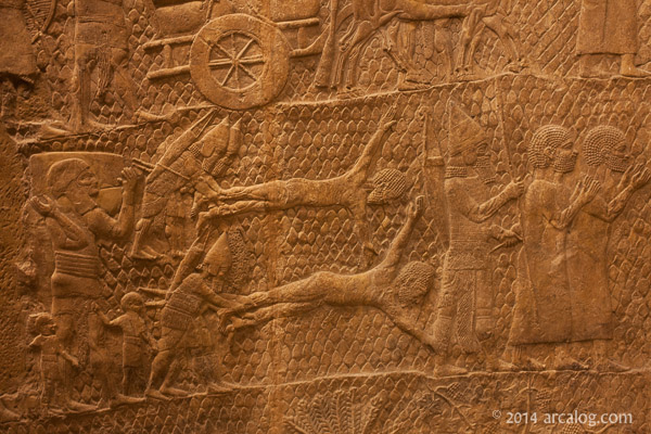 Assyrian flaying prisoners