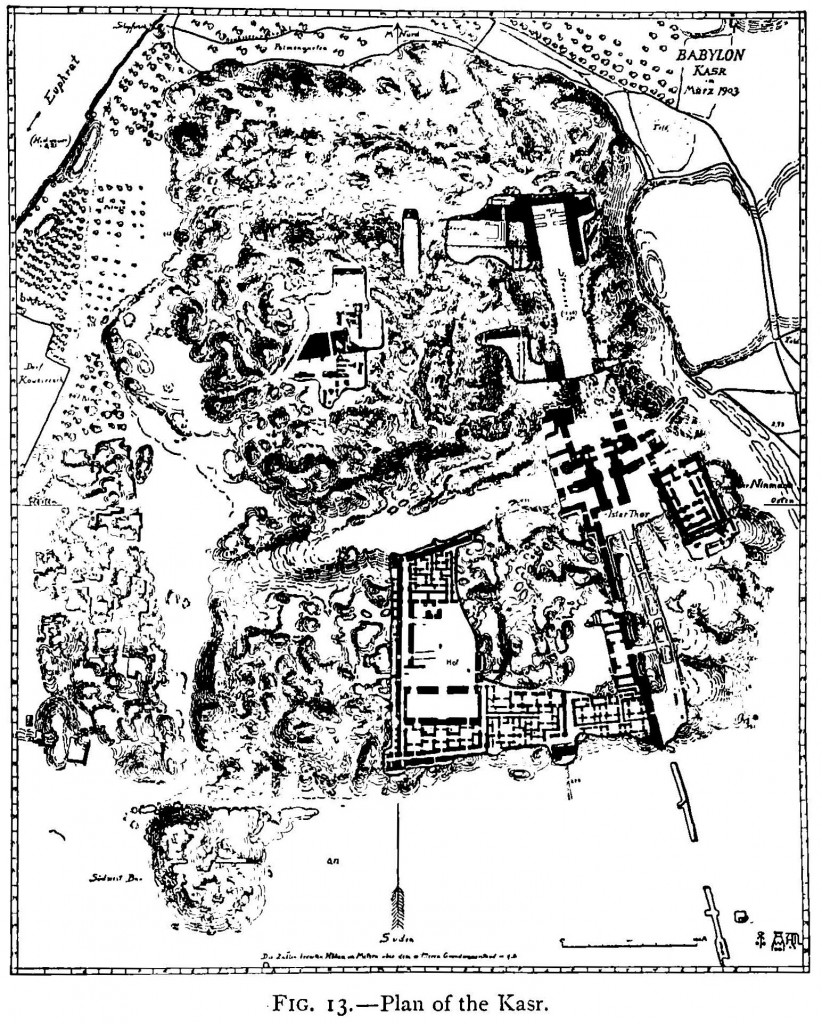 Plan of the Kasr in Babylon